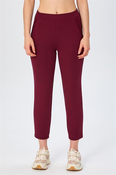 Beli Lastikli Cebi Nervür Detaylı Pantolon 026-2115