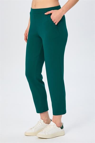 Beli Lastikli Cebi Nervür Detaylı Pantolon 026-2115