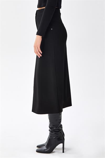 Beli Lastikli Cep Detaylı Etek 256-2012