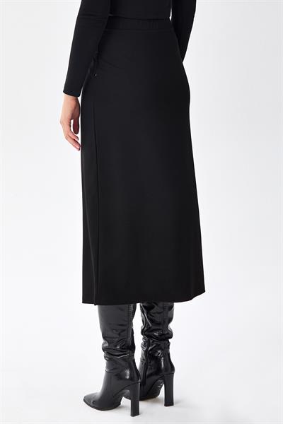 Beli Lastikli Cep Detaylı Etek 256-2012