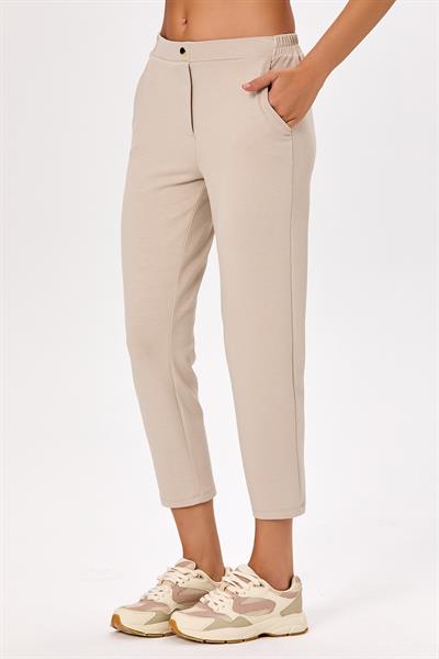 Beli Lastikli Cep Detaylı Pantolon 025-2105