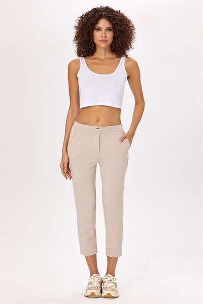 Beli Lastikli Cep Detaylı Pantolon 025-2105