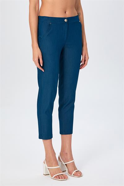 Beli Lastikli Cep Detaylı Pantolon 026-3516
