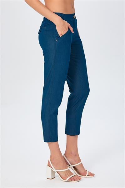 Beli Lastikli Cep Detaylı Pantolon 026-3516