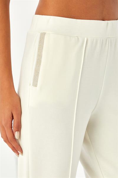 Beli Lastikli Cepleri Sim Şeritli Pantolon 024-2105