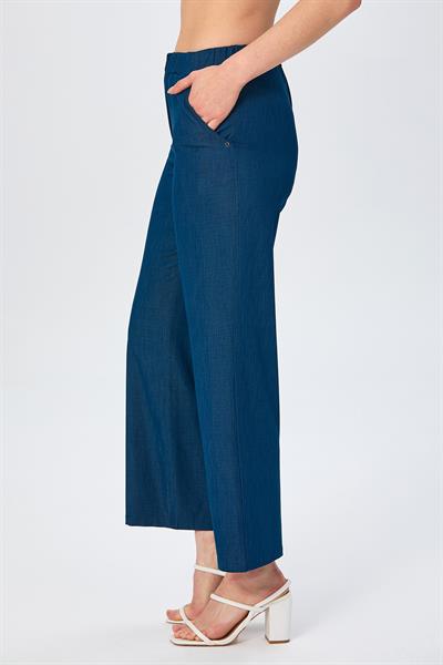 Beli Lastikli Cepli Bol Paça Pantolon 026-3518