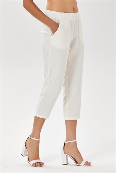 Beli Lastikli Cepli Capri Pantolon 024-3507