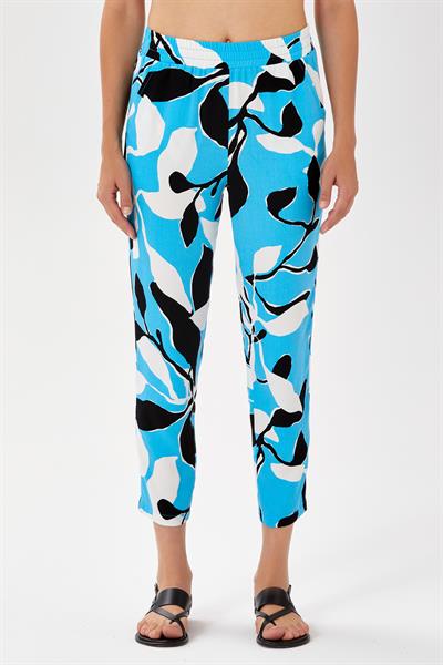 Beli Lastikli Cepli Desenli Pantolon 024-3512