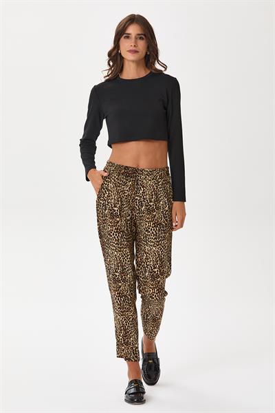 Beli Lastikli Cepli Desenli Pantolon 245-3500