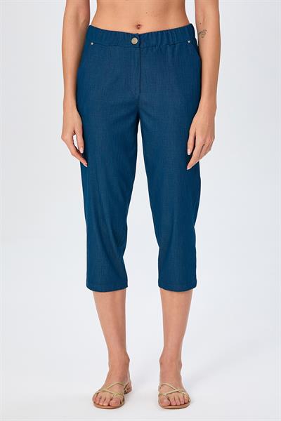Beli Lastikli Cepli Kapri Pantolon 026-3515