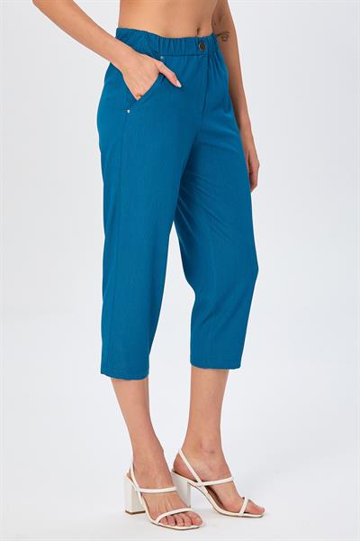 Beli Lastikli Cepli Kapri Pantolon 026-3515