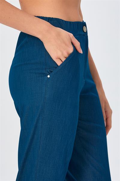 Beli Lastikli Cepli Kapri Pantolon 026-3515
