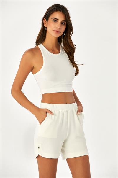 Beli Lastikli Cepli Şort 024-2109