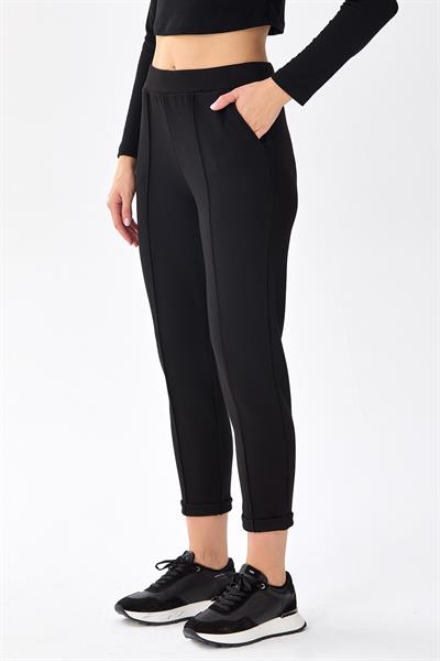 Beli Lastikli Duble Paça Cepli Pantolon 256-2101
