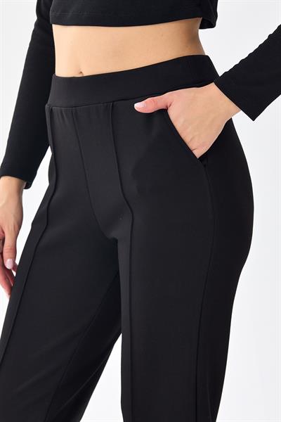 Beli Lastikli Duble Paça Cepli Pantolon 256-2101