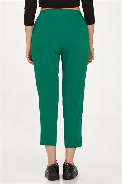 Beli Lastikli Düğmeli Pantolon 234-3501