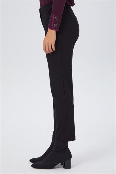 Beli Lastikli Düğmeli Pantolon 267-2002