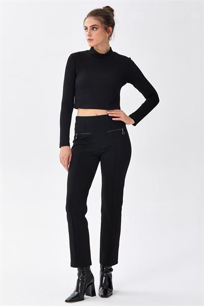 Beli Lastikli Fermuar Cep Detaylı Pantolon 256-2004