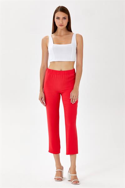 Beli Lastikli Geniş Paça Pantolon 024-3503