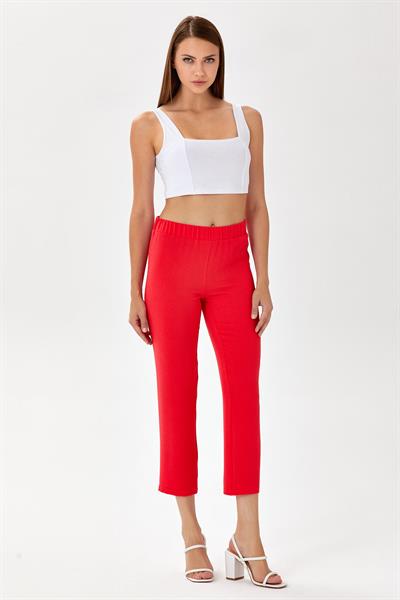 Beli Lastikli Geniş Paça Pantolon 024-3503