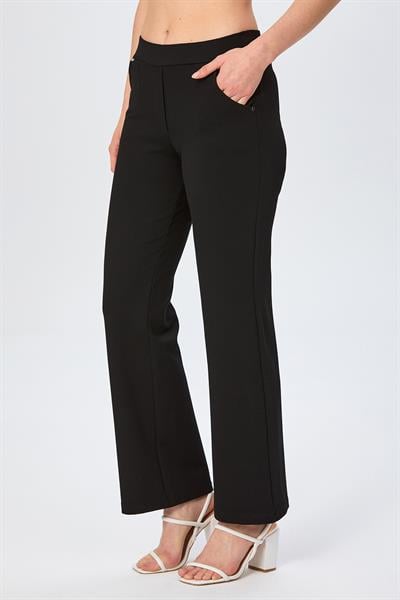 Beli Lastikli Geniş Paça Pantolon 026-2009