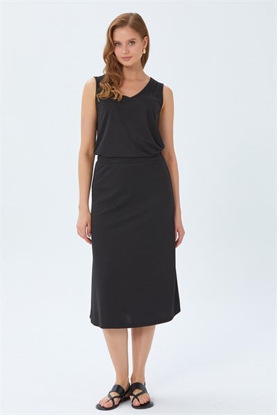 Beli Lastikli Midi Boy Etek 026-2012