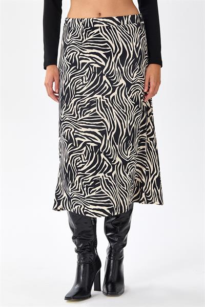 Beli Lastikli Midi Boy Etek 256-3500