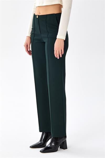Beli Lastikli Önü Dikişli Cepli Pantolon 256-2008