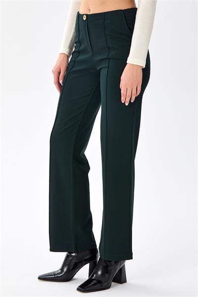 Beli Lastikli Önü Dikişli Cepli Pantolon 256-2008