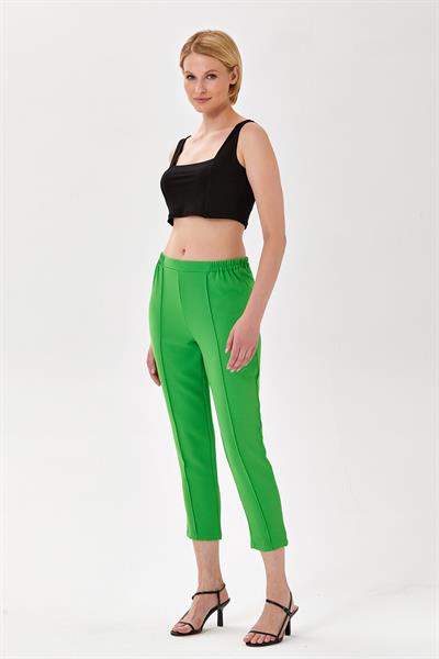 Beli Lastikli Önü Dikişli Pantolon 024-3506