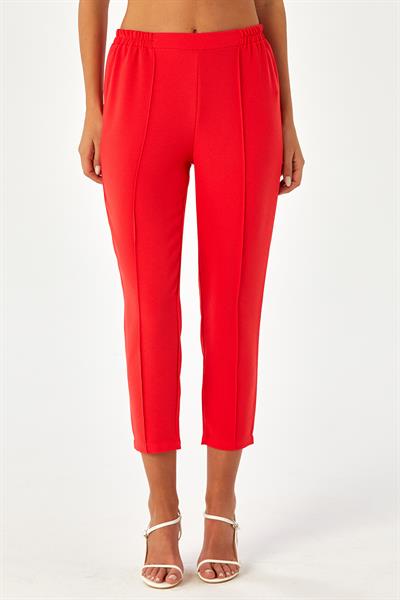 Beli Lastikli Önü Dikişli Pantolon 024-3506