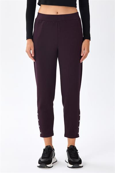Beli Lastikli Paçası Çıtçıtlı Pantolon 256-2109