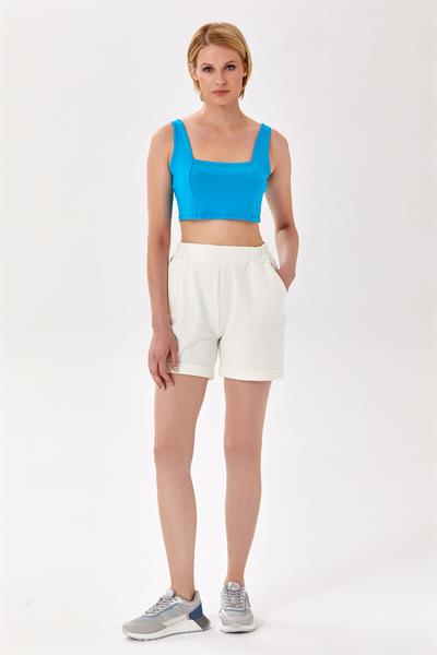 Beli Lastikli Paçası Kıvırmalı Cepli Şor 024-2112