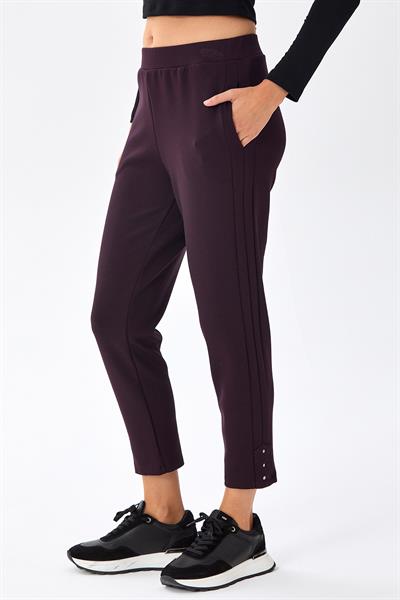 Beli Lastikli Paçası Rivetli Cepli Pantolon 256-2103