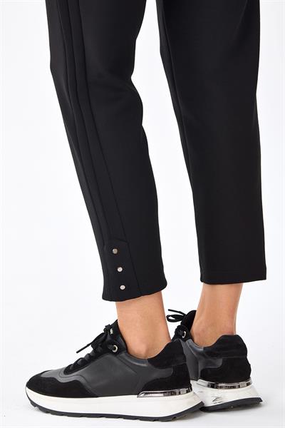 Beli Lastikli Paçası Rivetli Cepli Pantolon 256-2103