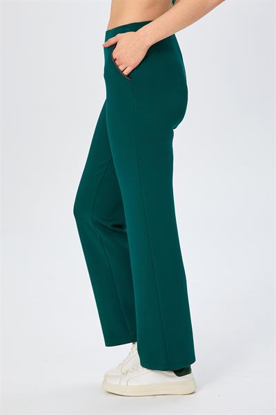 Beli Lastikli Taş Şerit Detaylı Cepli Pantolon 026-2105