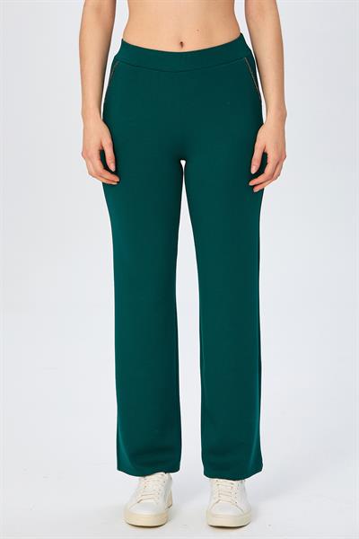 Beli Lastikli Taş Şerit Detaylı Cepli Pantolon 026-2105
