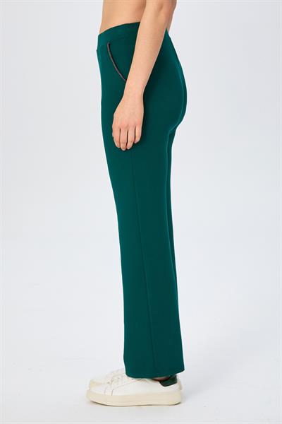 Beli Lastikli Taş Şerit Detaylı Cepli Pantolon 026-2105