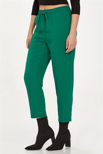 Beli Lastikli ve Bağcıklı Cepli Pantolon 234-3500