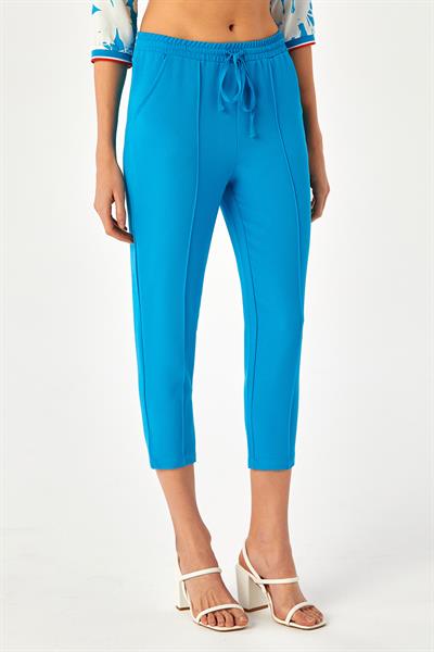 Beli Lastikli Ve Bağcıklı Cepli Pantolon 024-3501