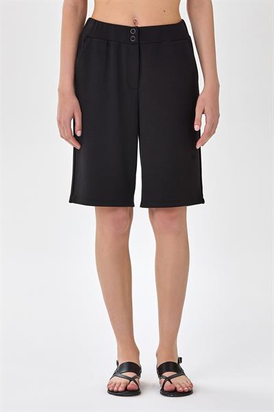 Beli Lastikli ve Çıtçıtlı Cepli Şort 025-2016