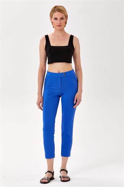 Beli Lastikli ve Çıtçıtlı Pantolon 024-2013