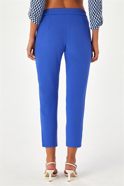 Beli Lastikli ve Düğmeli Pantolon 024-3500