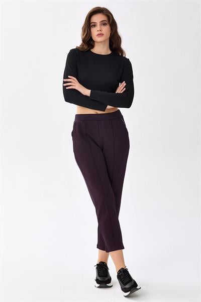 Beli Lastikli Cepleri Taş Şerit Detaylı Pantolon 256-2107
