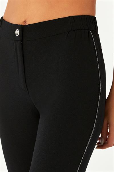 Beli Lastikli Yanı Sim Şeritli Pantolon 024-3511