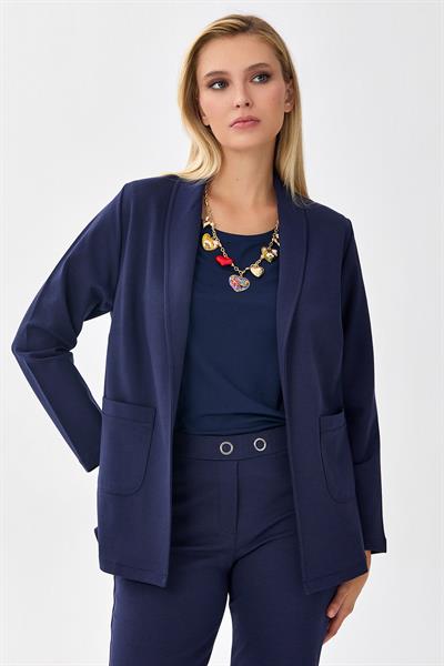 Cep Detaylı Uzun Kol Ceket 256-4400