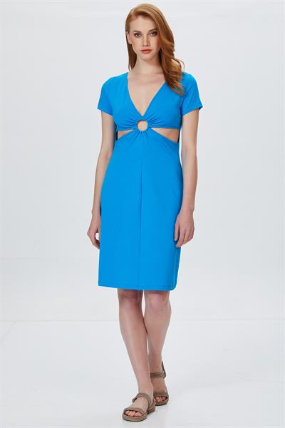 Çift Taraflı Kesikli Elbise 022-2524