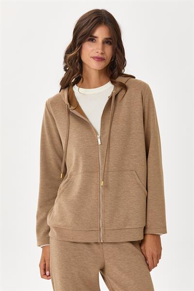 Fermuarlı Kapüşonlu ve Cepli S-Shirt 245-2100