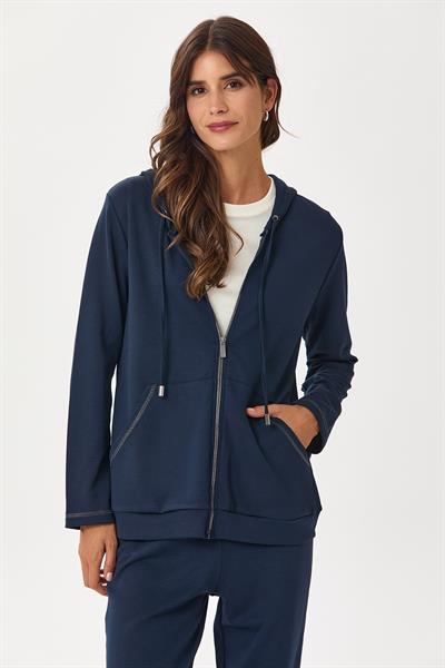 Fermuarlı Kapüşonlu ve Cepli S-Shirt 245-2100