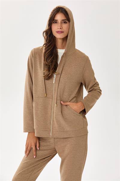 Fermuarlı Kapüşonlu ve Cepli S-Shirt 245-2100